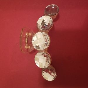 #35.Clear Rhinestone Hair Clip
